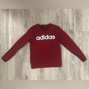 Adidas Women's Burgundy Crewneck Sweater